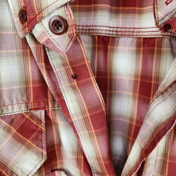 Carhartt Force Relaxed Fit Button Down Shirt Men's 3XL Red Plaid Short Sleeve - Picture 5 of 9